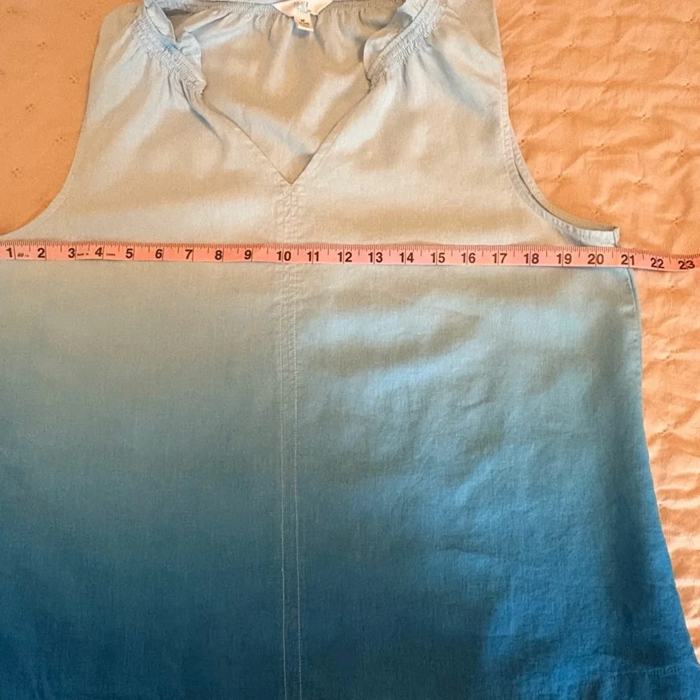 Time and Tru Ombre Blue Tank Top